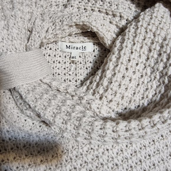 3/$40 Sale! Miracle Beige Turtleneck Sweater - Picture 7 of 7